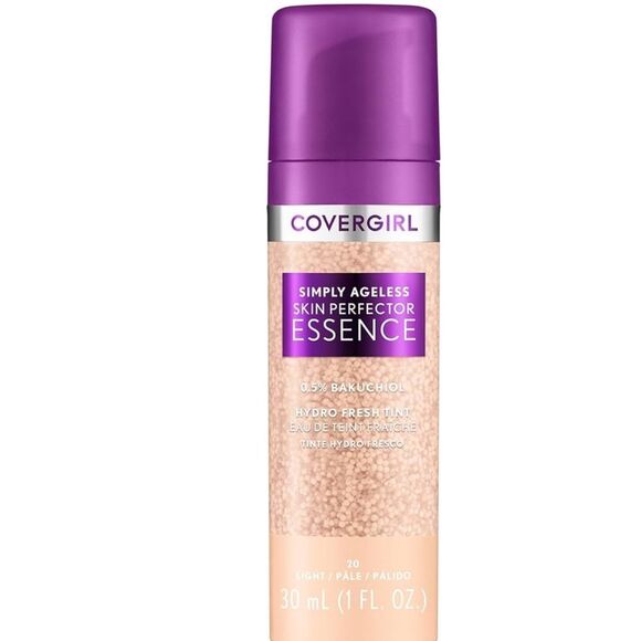 🦋CoverGirl Simply Ageless Skin Perfector Essence 20 Light New FullSz - Picture 1 of 11